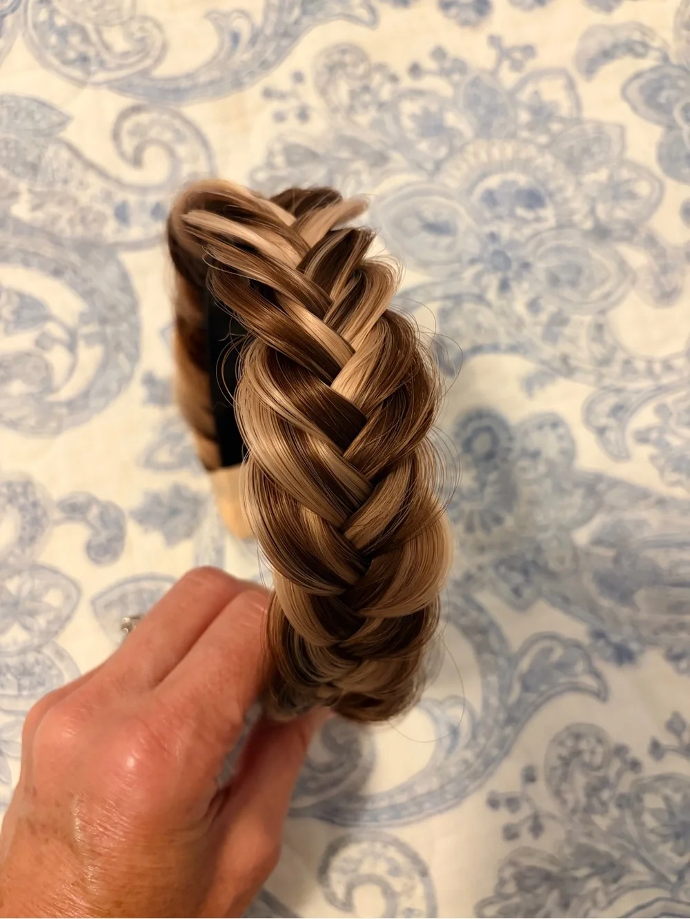 Braided Brown Blonde Headband - Women Hair